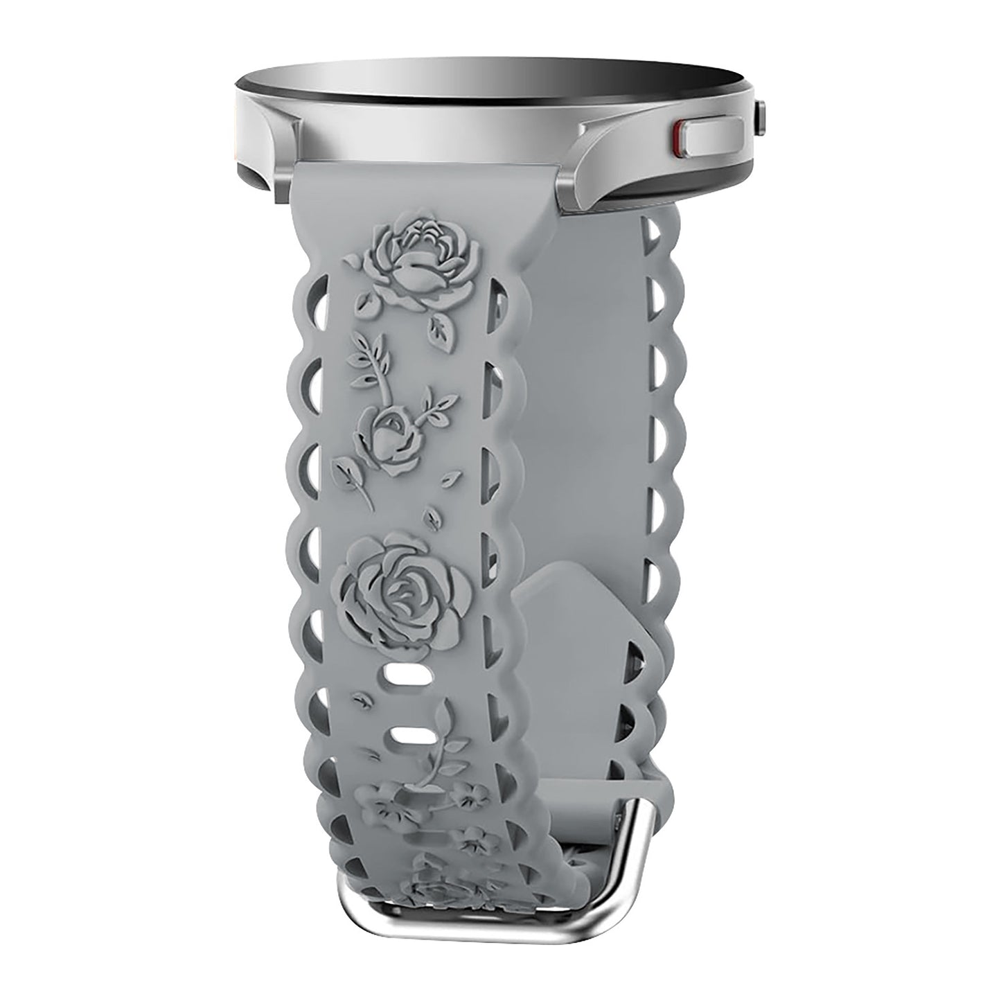 Suitable for 20mm flat silicone strap with hollowed out rose style strap