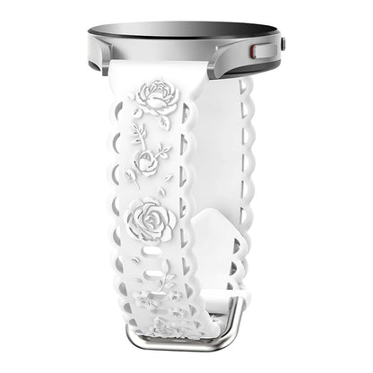 Suitable for 20mm flat silicone strap with hollowed out rose style strap